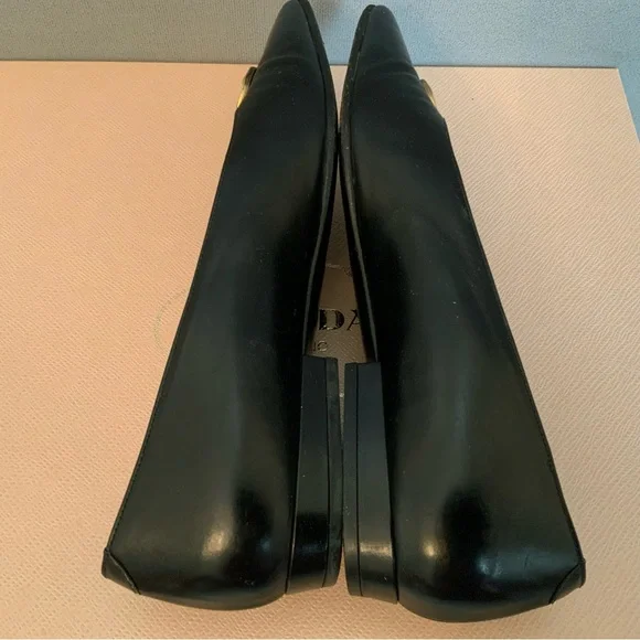 Authentic Celine Paris Leather Flat Loafer Black Rare Vintage Size 5.5 - Picture 11 of 14